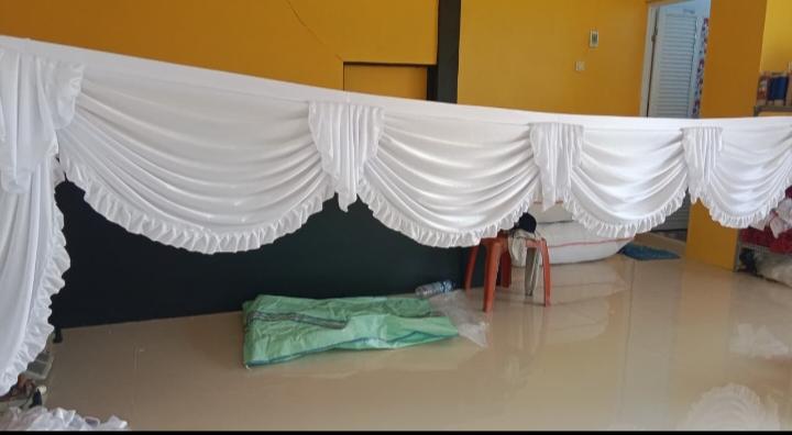 Rumbai Tenda Putih Polos